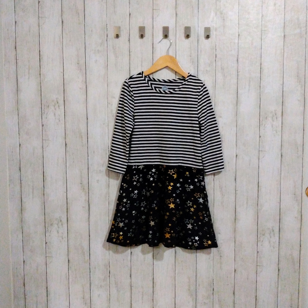 Wonder Nation Girls 7/8 Long Sleeve Dress